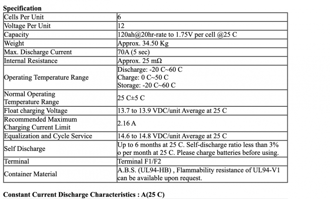 調整される12v 100ah VRLAは太陽警報システム1のための鉛酸蓄電池を