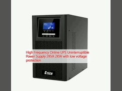 高周波オンラインUPS中断のない電源 2KVA 2KW低電圧保護