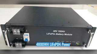 100A LiFePO4 バッテリー 4800WH 長寿命パワー
