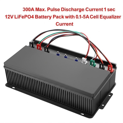 300A 最大 パルス放電電流 1秒 12V LiFePO4 バッテリーパック 0.1-5A セルエクアライザー電流