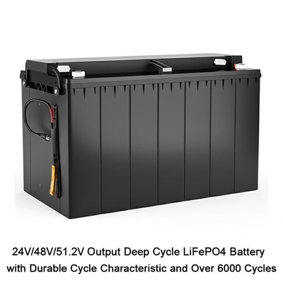 24V/48V/51.2V 出力 ディープサイクル LiFePO4 バッテリー、耐久性のあるサイクル特性と6000サイクル以上の長寿命