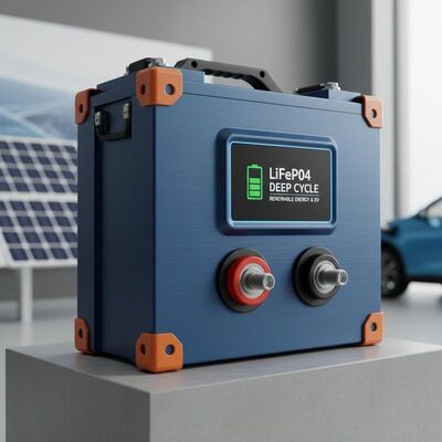Long Cycle Life Deep Cycle LiFePO4 Battery Power Source for Renewable Energy Storage and Electric Vehicles Applications