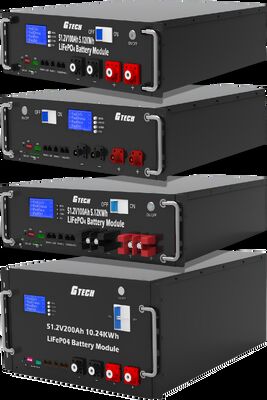 LiFePO4 バッテリーパック 51.2V 200Ah 10KWH スタック搭載のUPS用エネルギー貯蔵電池