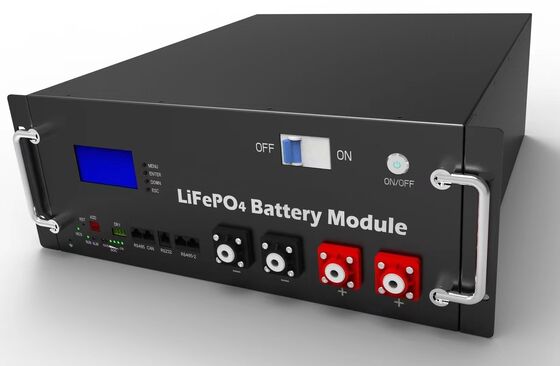 LiFePO4 バッテリーパック 25.6V 200Ah 51.2KWh UPS 発電所用ラック搭載エネルギー貯蔵電池