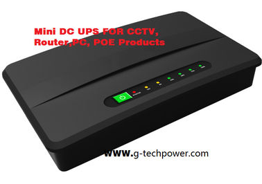 小型DC Gの技術UPS 15W 30W 60Wのリチウム李- CCTVのルーターVOIP POEのためのイオン電池